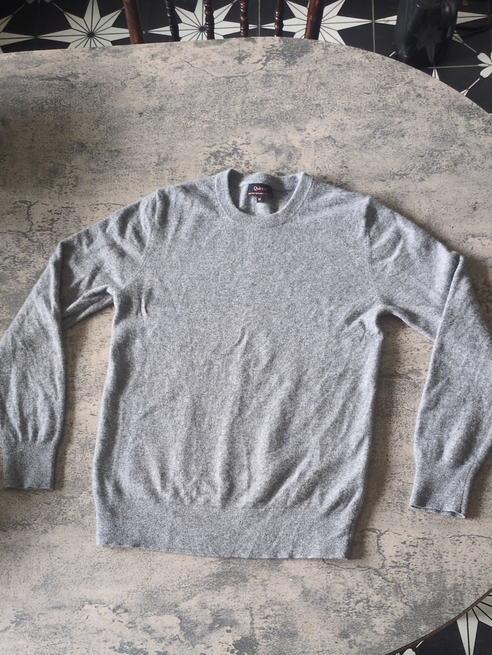 Quince Crewneck Sweater Heather Gray